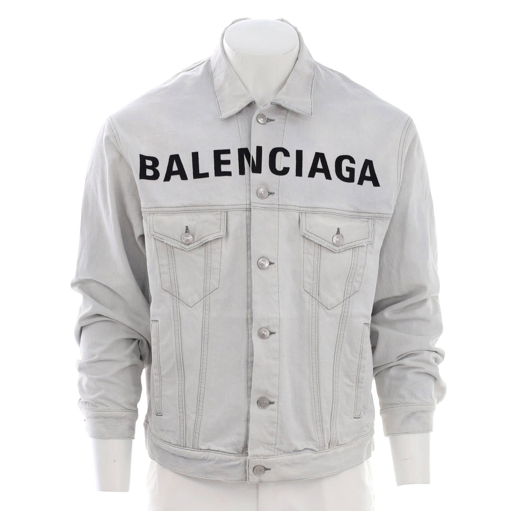 Men's Logo Oversized Jacket Denim