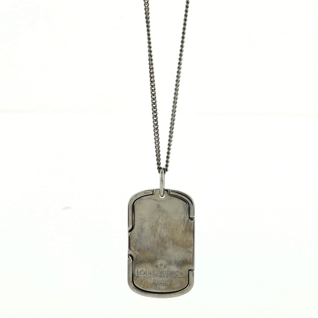 Locket Pendant Necklace Crystal Embellished Engraved Metal