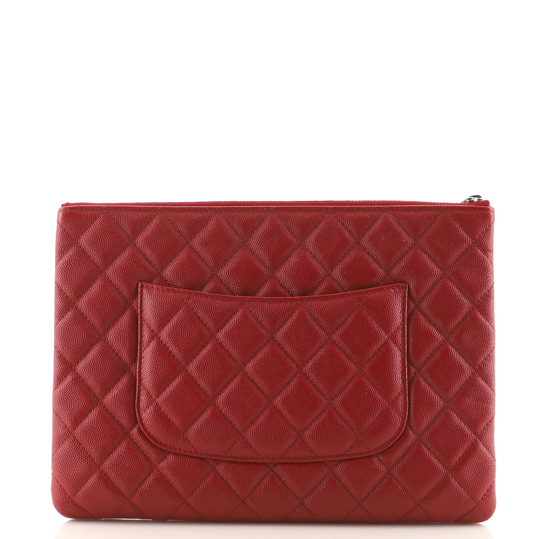 O Case Clutch Quilted Caviar Medium