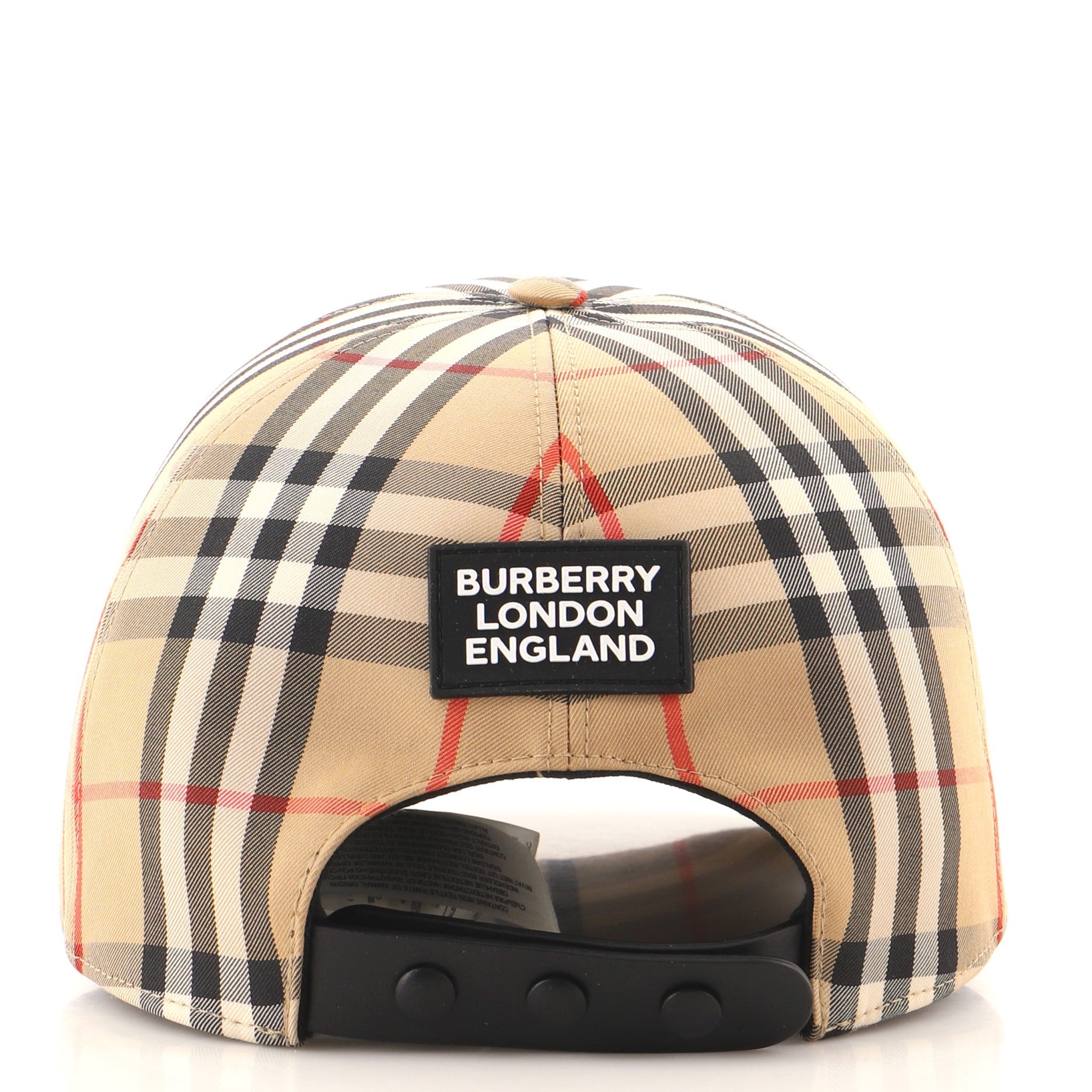 Baseball Cap Vintage Check Canvas XL