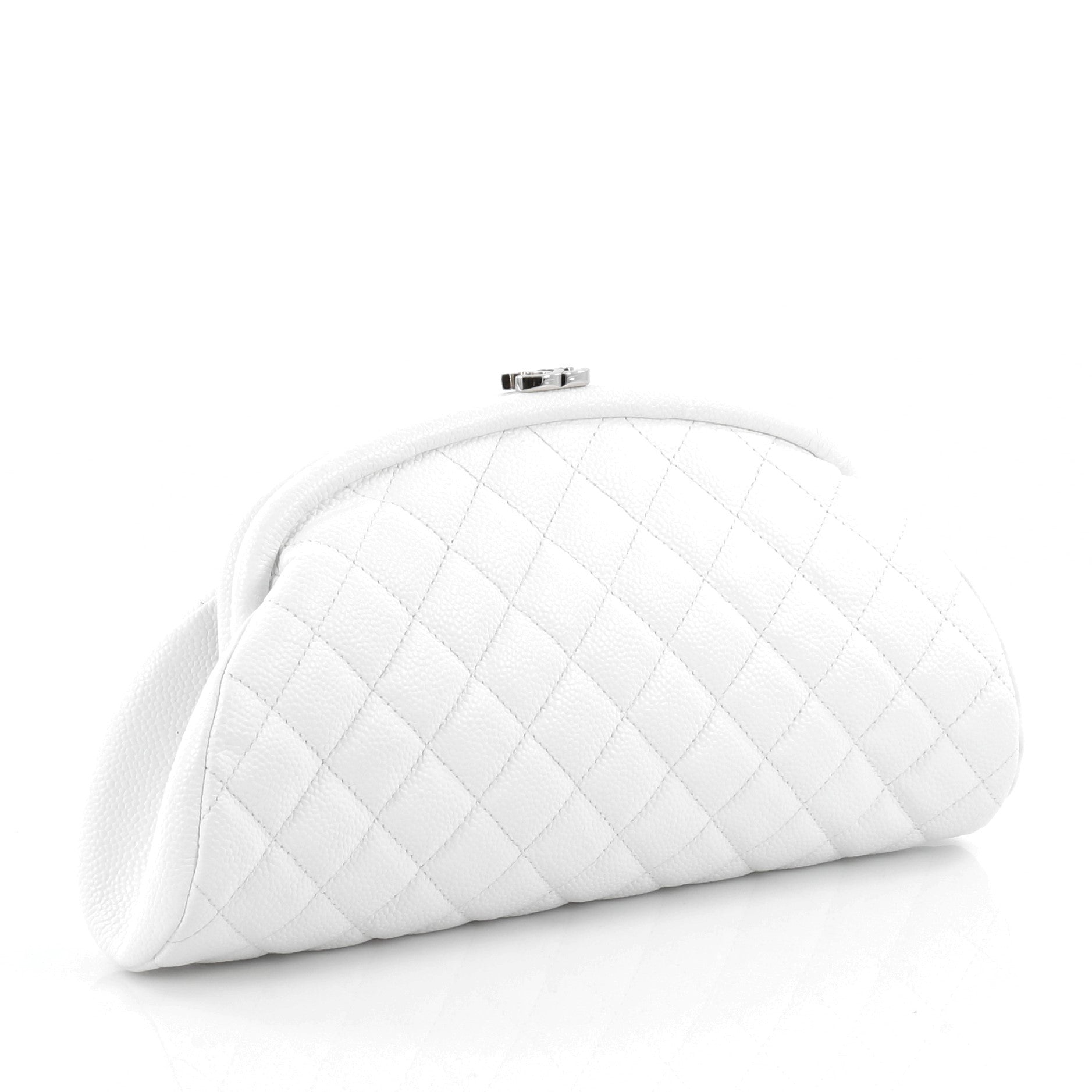 Timeless Clutch Quilted Caviar