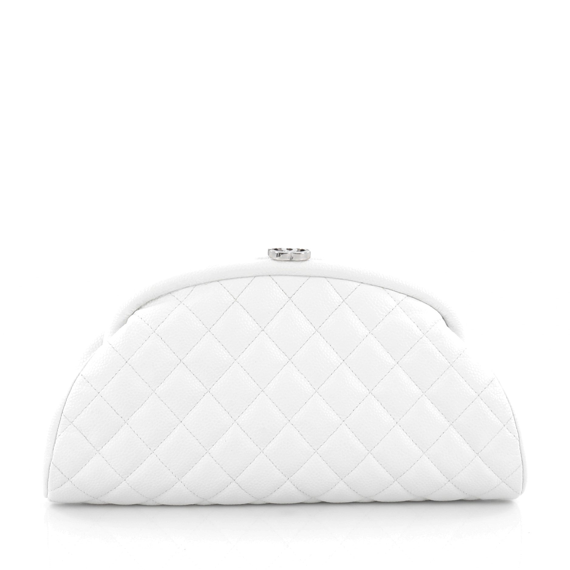 Timeless Clutch Quilted Caviar