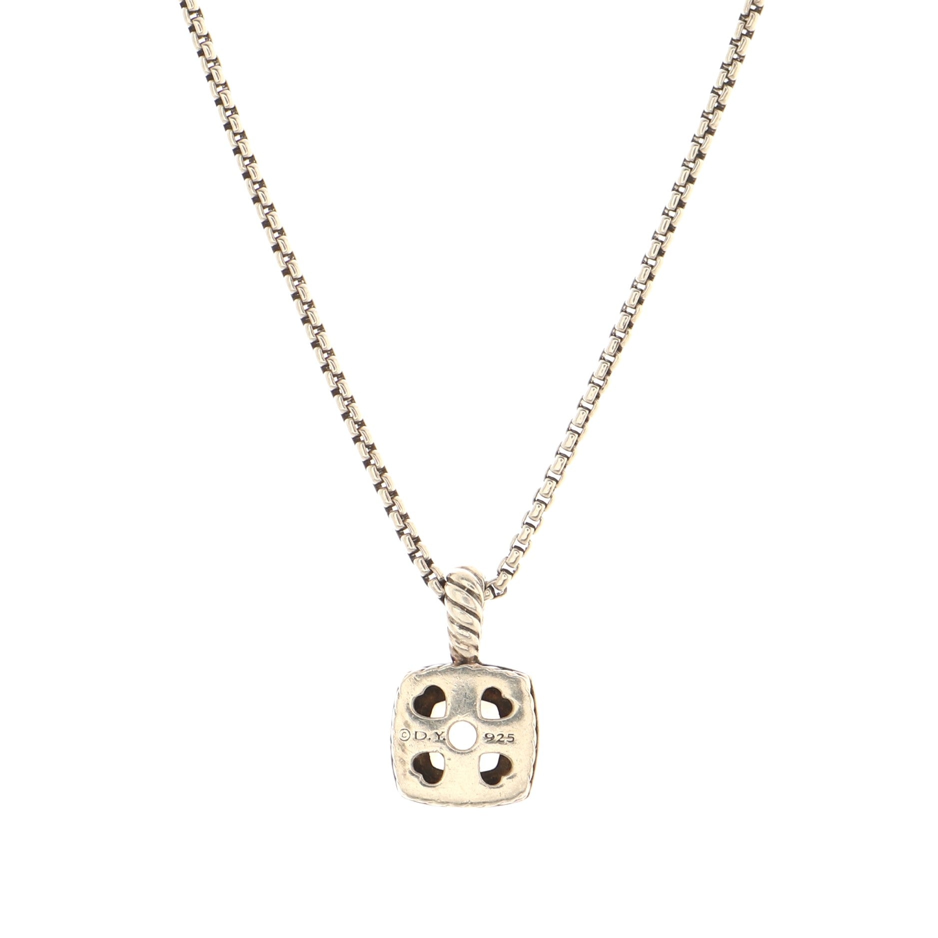 Petite Albion Pendant Necklace Sterling Silver with Morganite and Diamonds