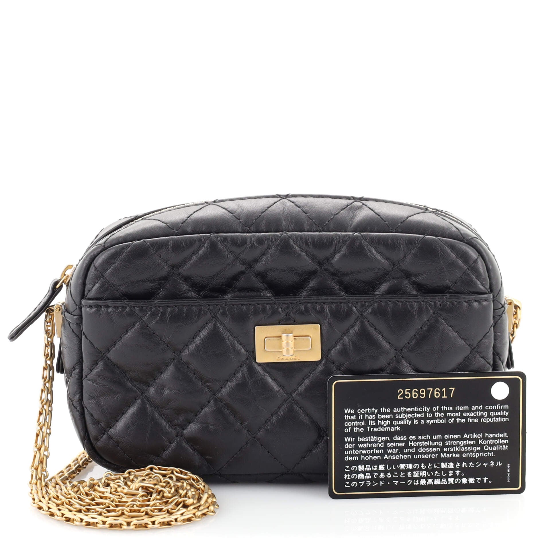 Reissue Camera Crossbody Bag Quilted Aged Calfskin Mini