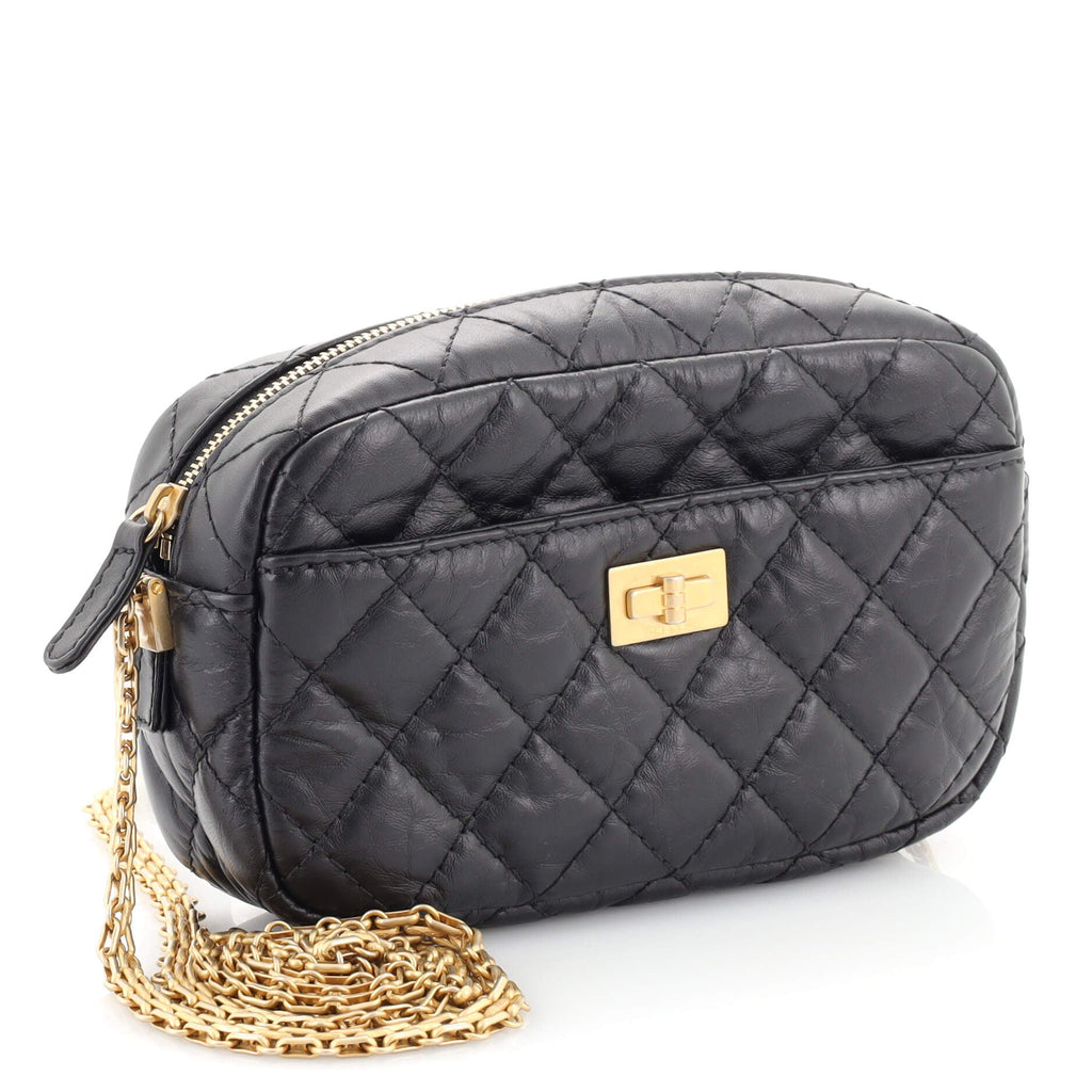 Reissue Camera Crossbody Bag Quilted Aged Calfskin Mini