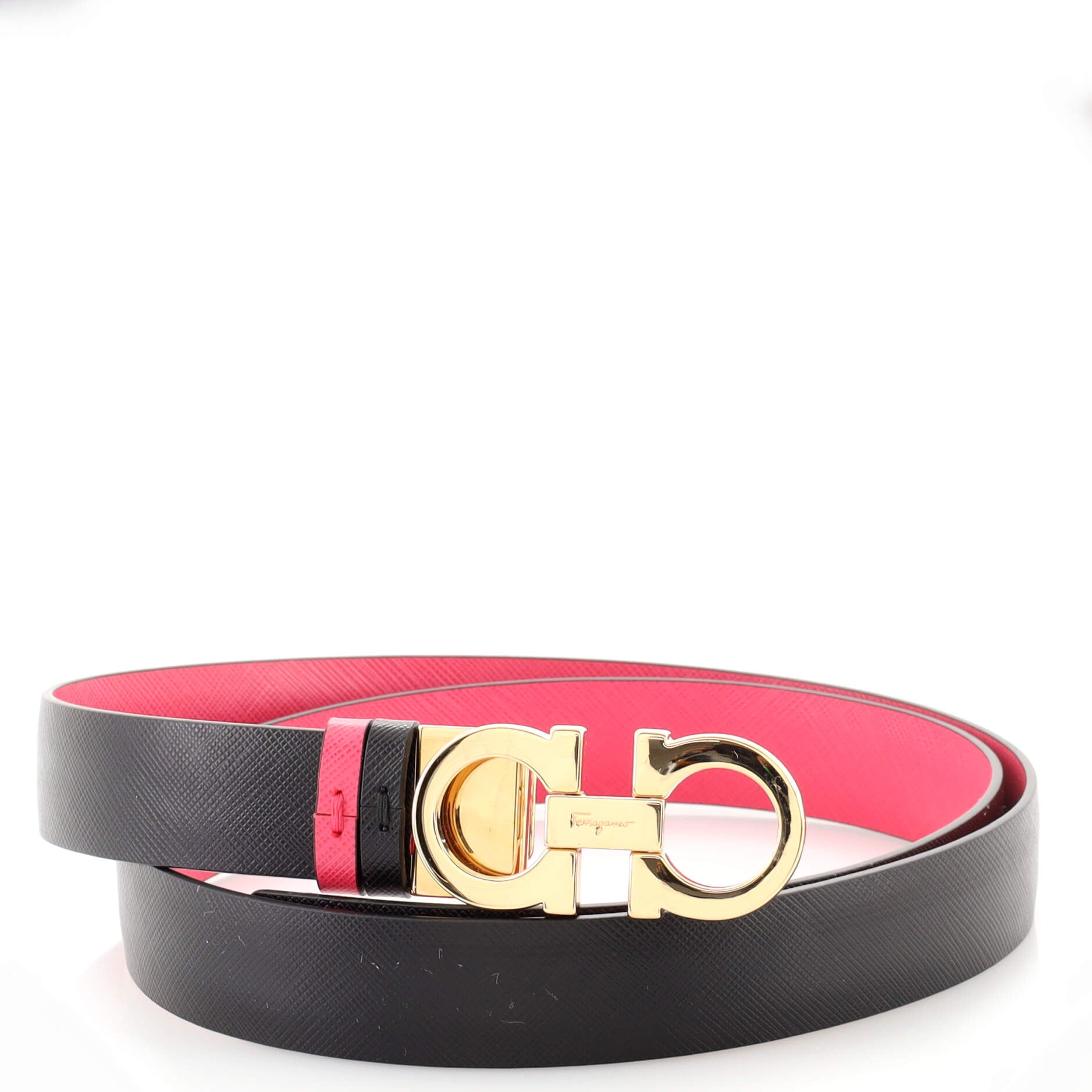 Gancini Reversible Belt Leather Thin 100