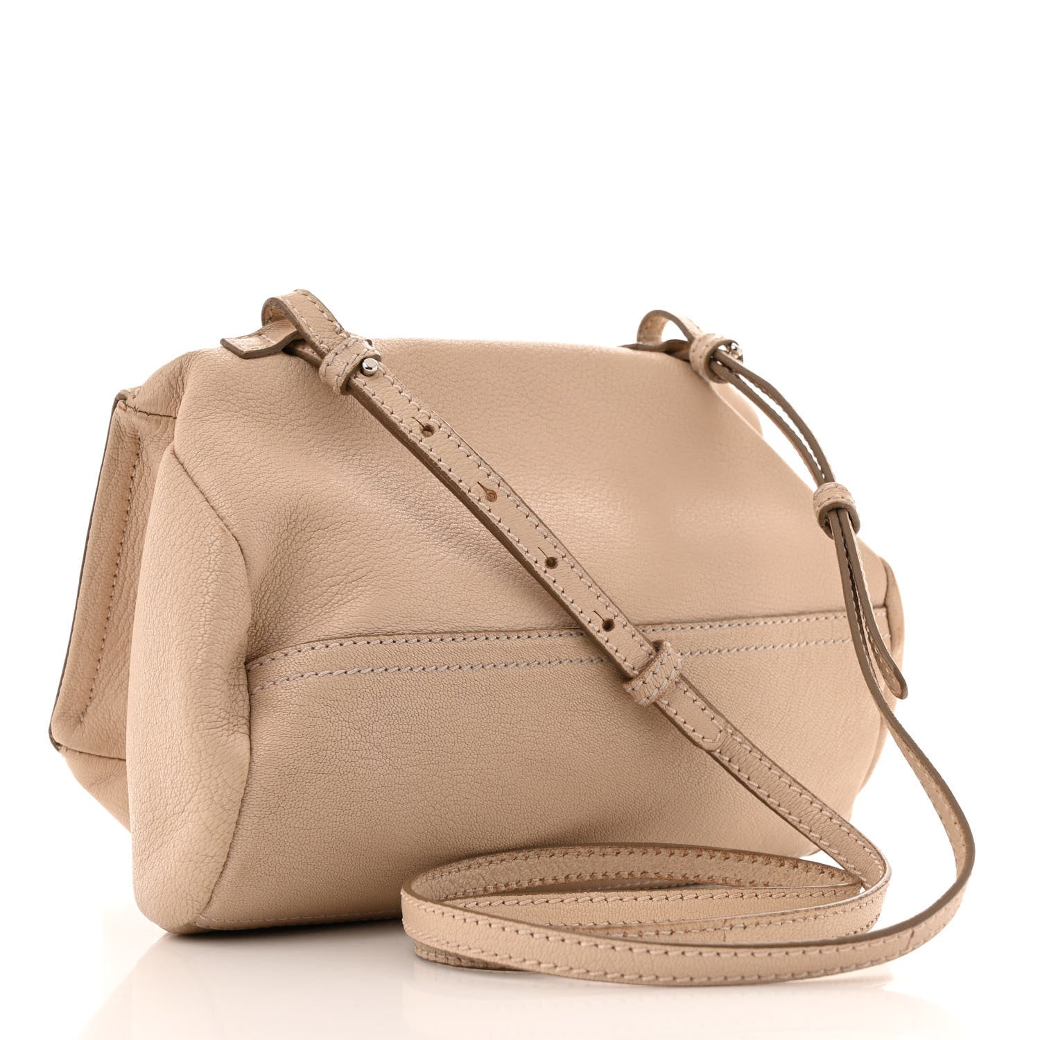 Sugar Goatskin Mini Pandora Beige