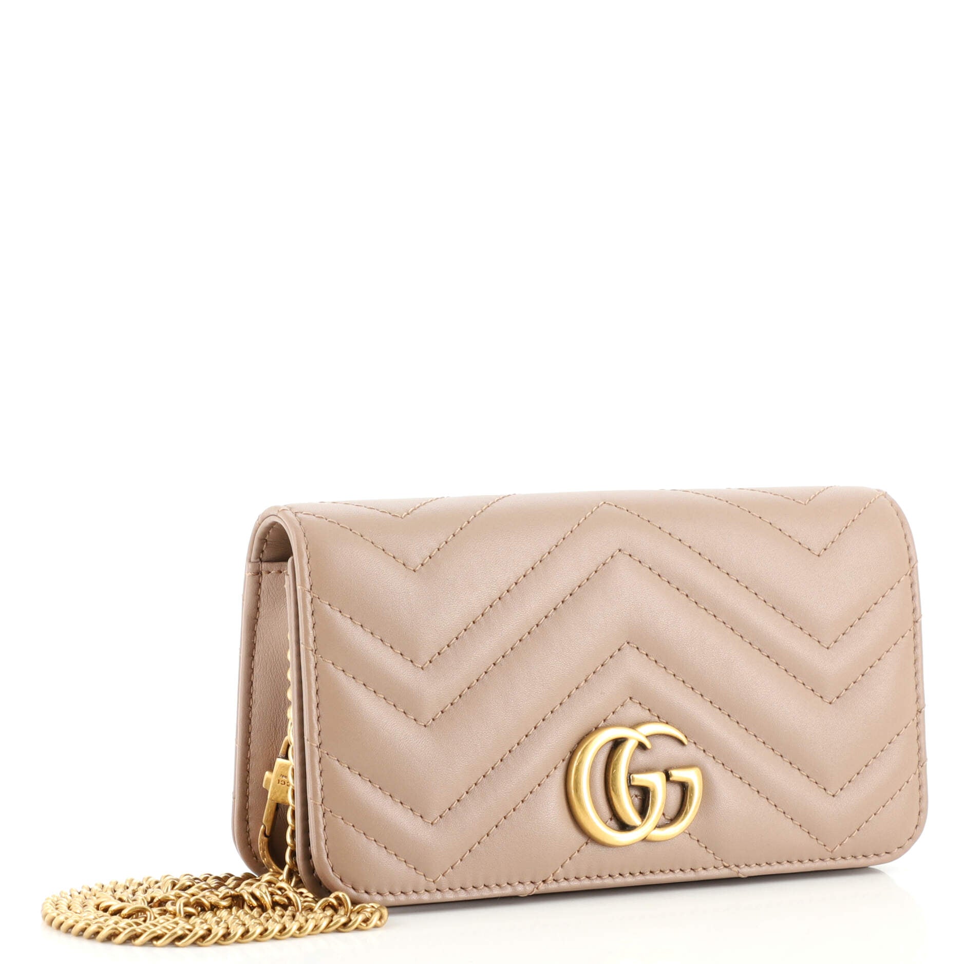 GG Marmont Chain Flap Bag Matelasse Leather Mini