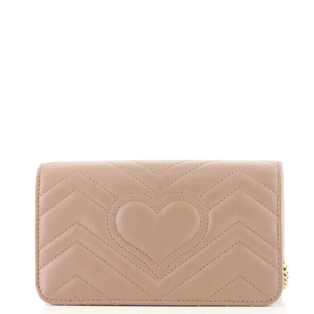GG Marmont Chain Flap Bag Matelasse Leather Mini