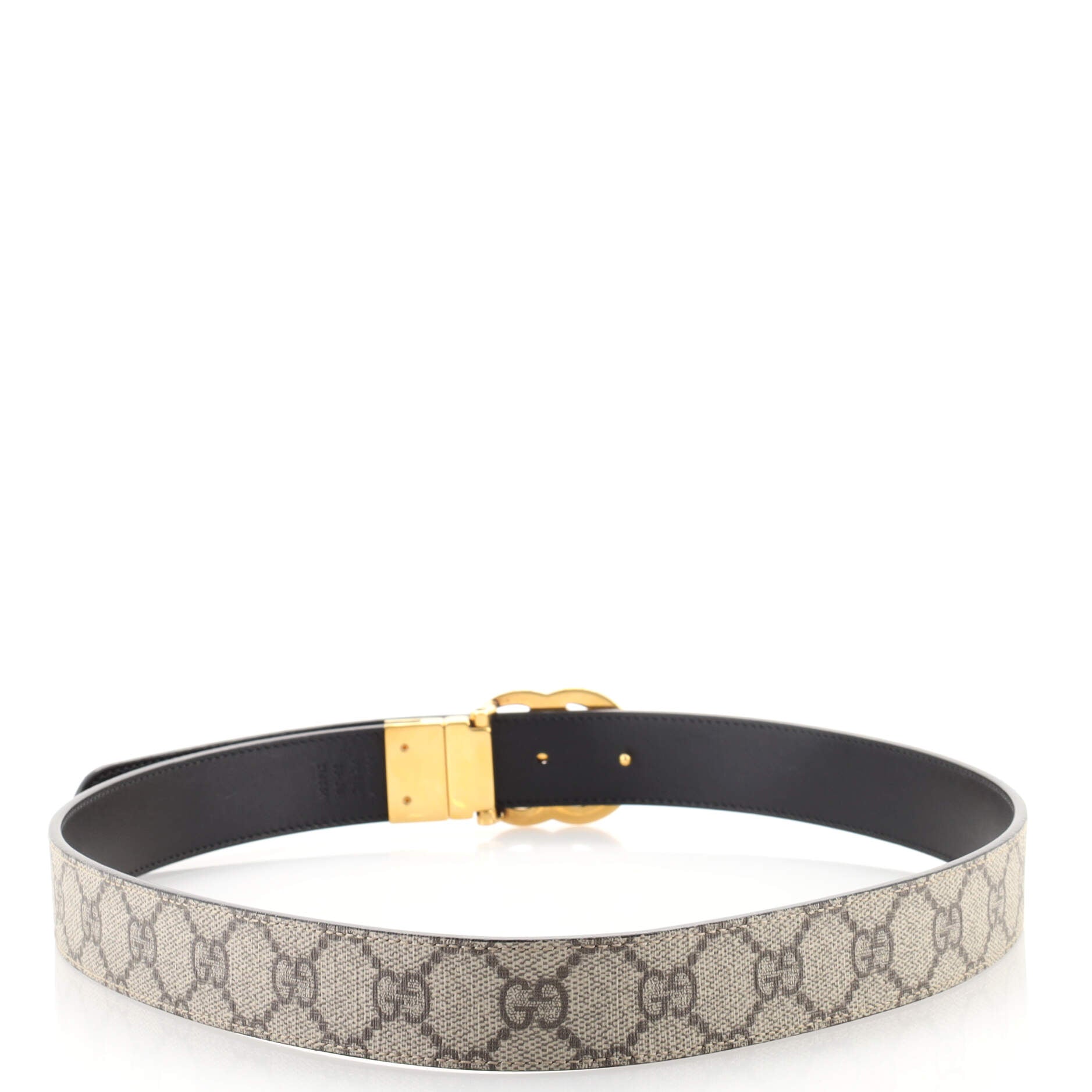 GG Marmont Reversible Belt GG Coated Canvas and Leather Medium 85