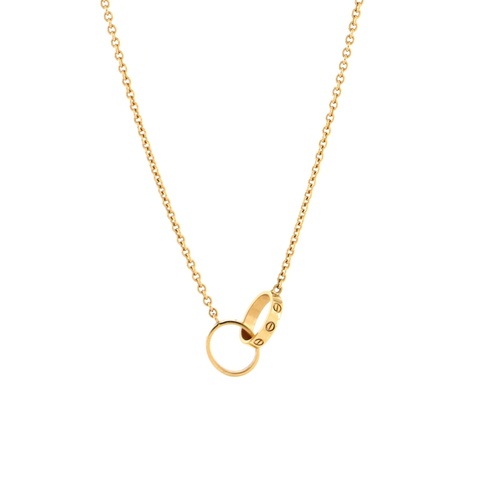 Love Interlocking Necklace 18K Yellow Gold