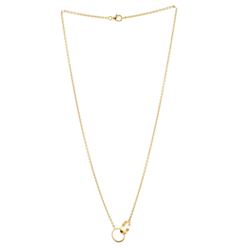Love Interlocking Necklace 18K Yellow Gold