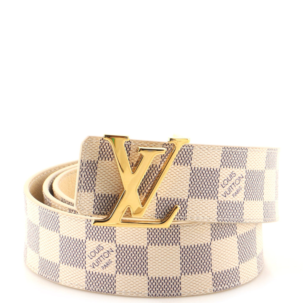 LV Initiales Reversible Belt Damier and Leather Wide 95