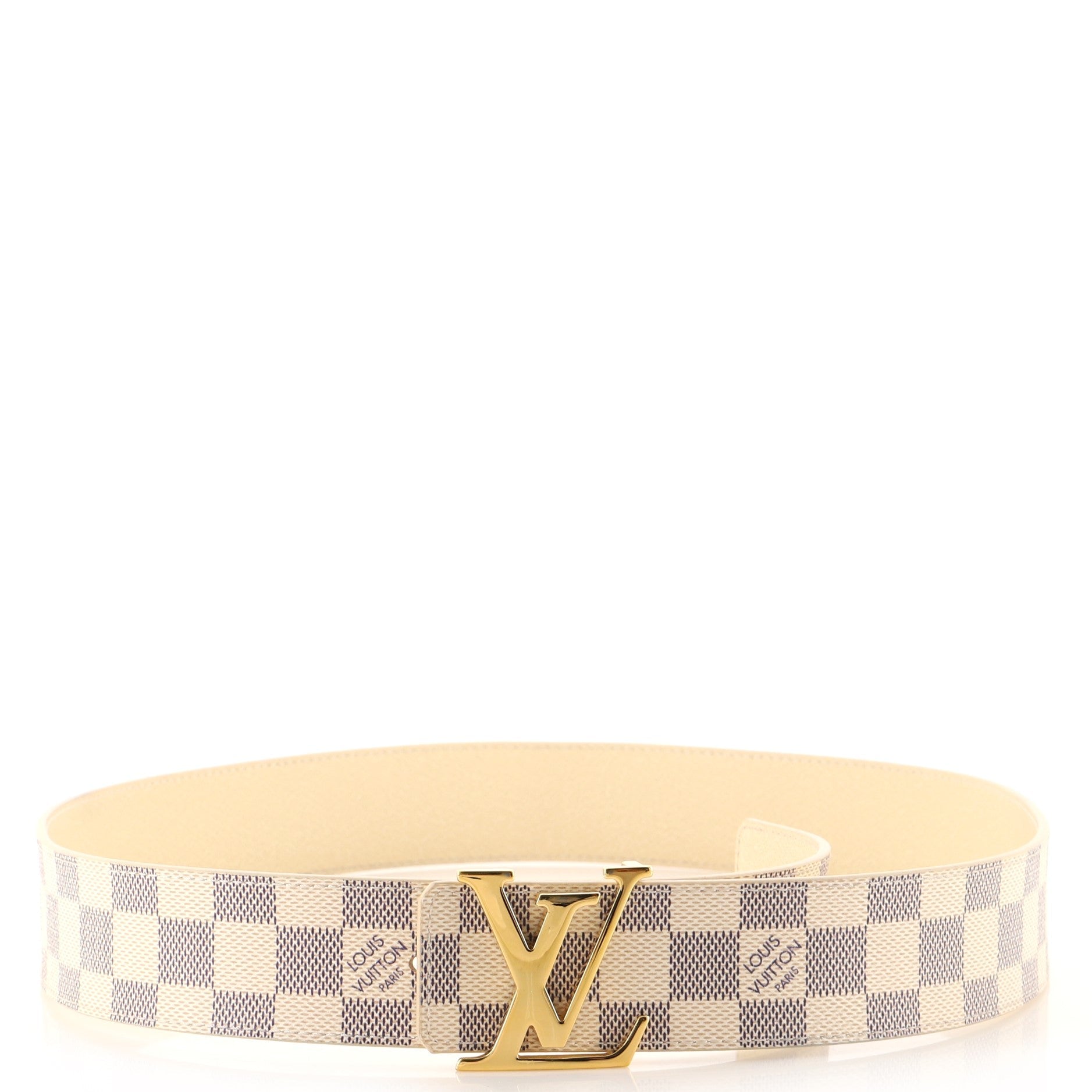 LV Initiales Reversible Belt Damier and Leather Wide 95