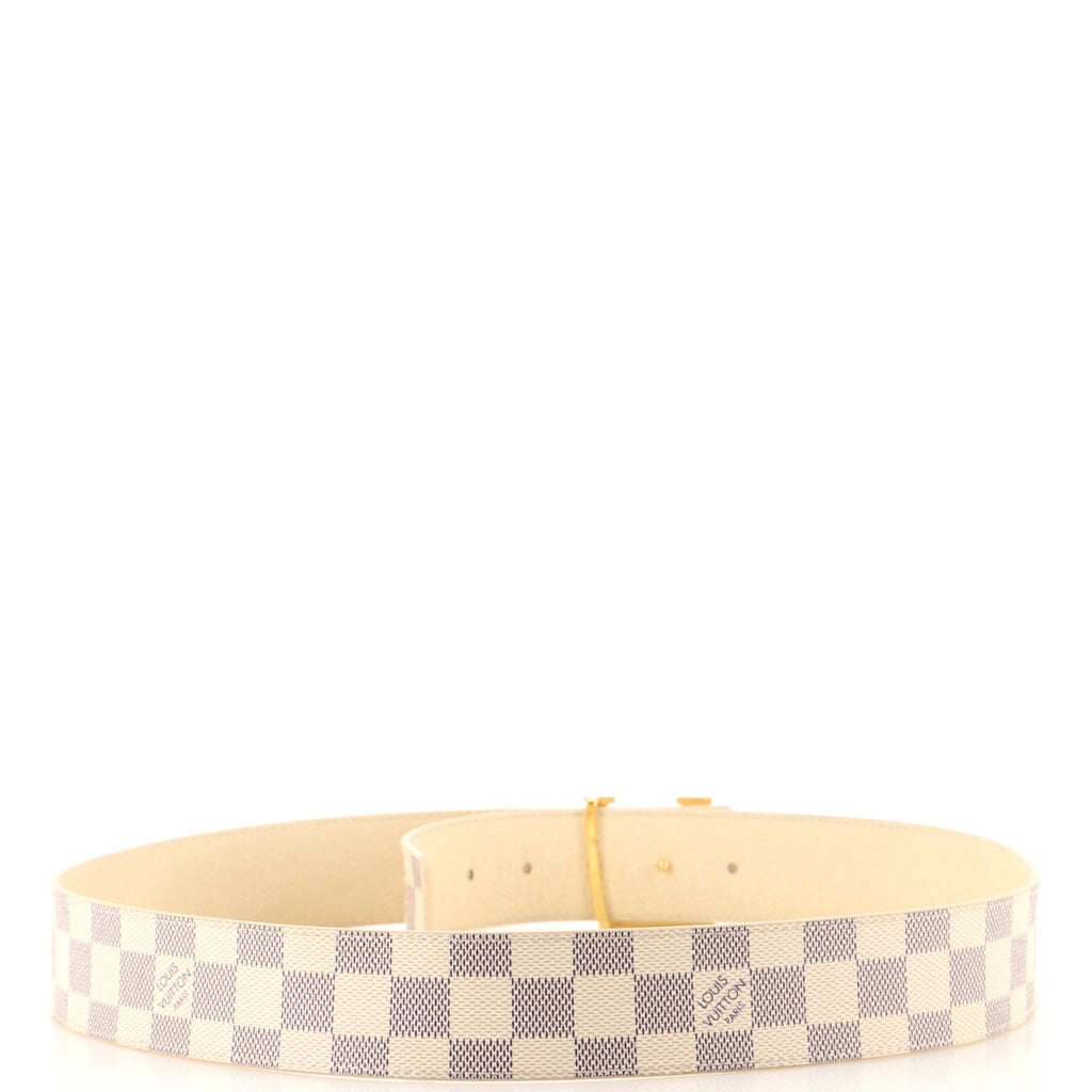 LV Initiales Reversible Belt Damier and Leather Wide 95