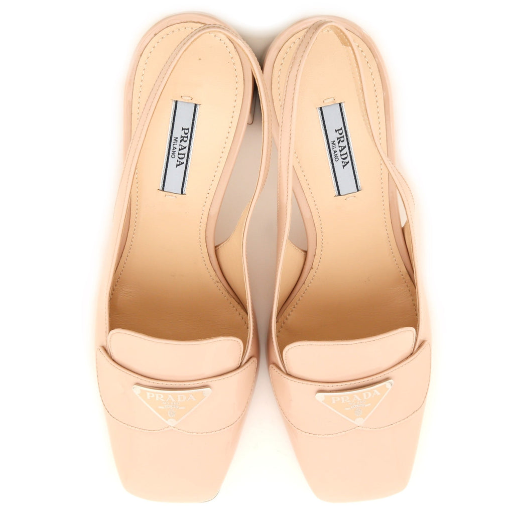 Women's Logo Slingback Pumps Patent