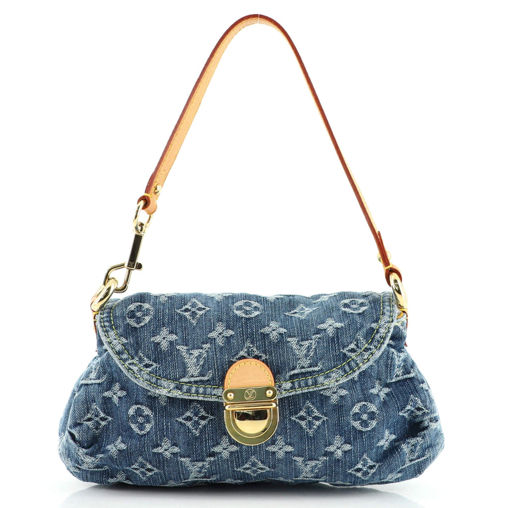 Pleaty Handbag Denim Mini