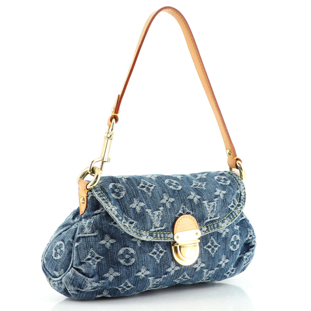 Pleaty Handbag Denim Mini