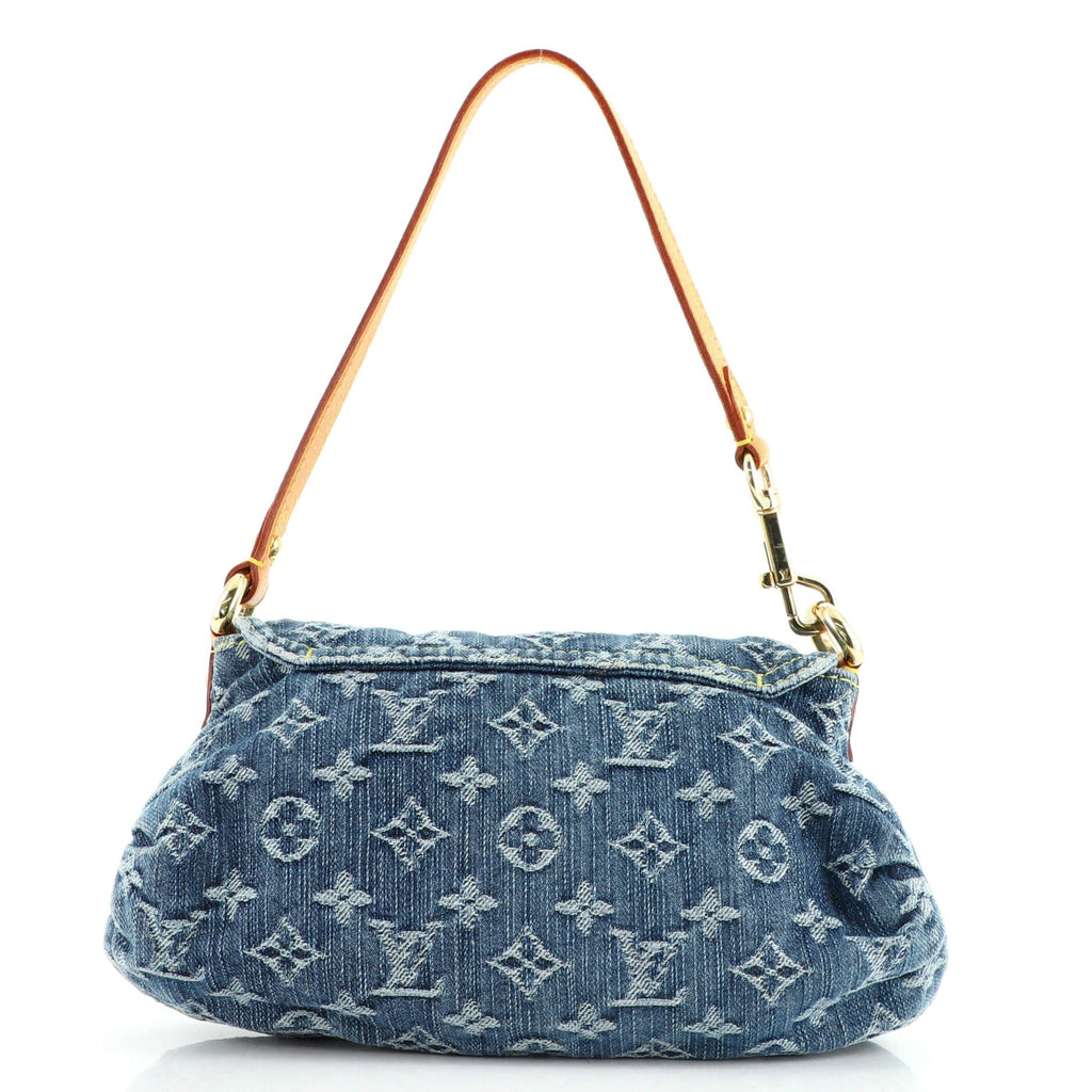 Pleaty Handbag Denim Mini