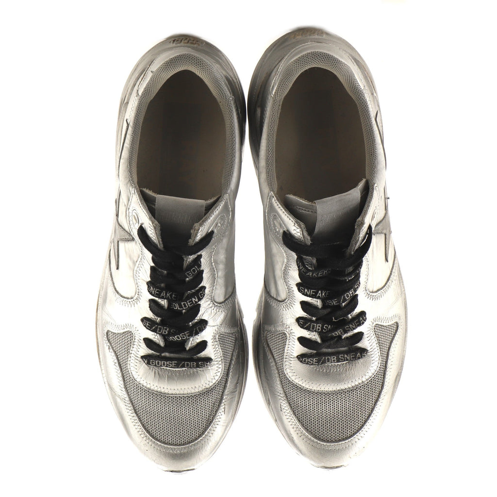 Men's Running Sole Sneakers Leather and Mesh