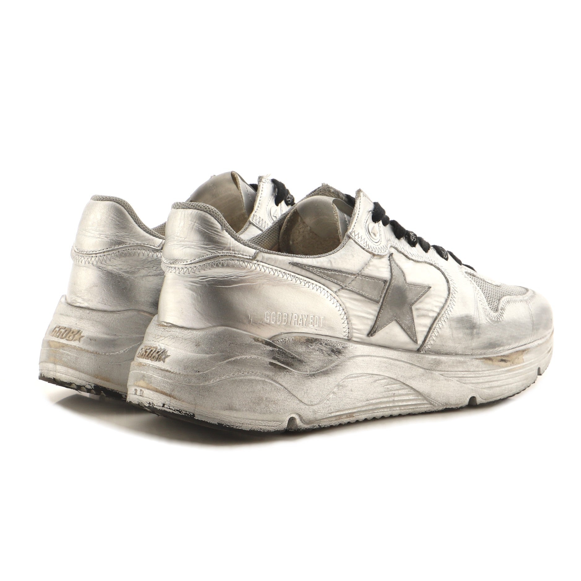 Men's Running Sole Sneakers Leather and Mesh
