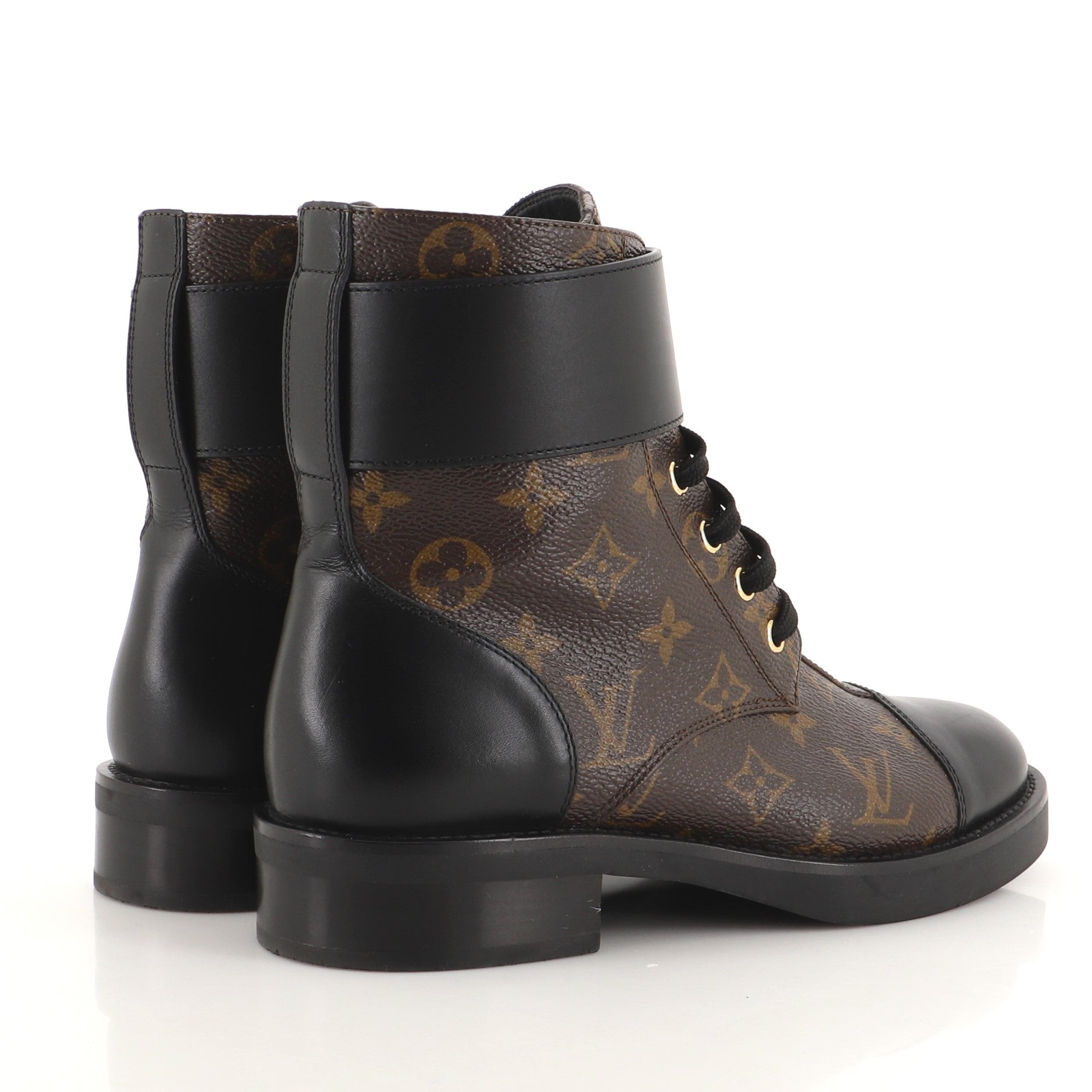 Women's Wonderland Flat Ranger Boot Monogram Canvas and Leather