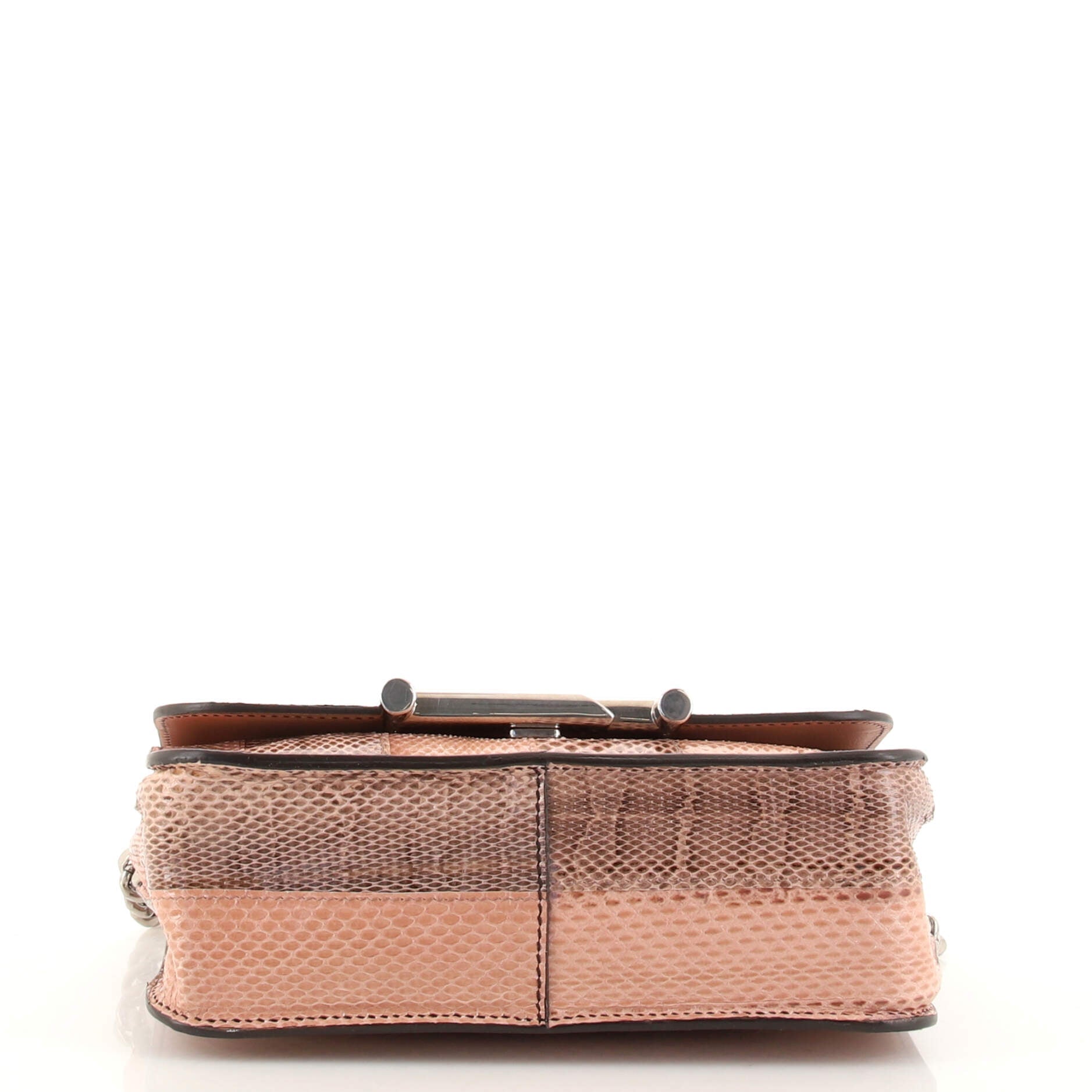 Double T Crossbody Bag Python Mini