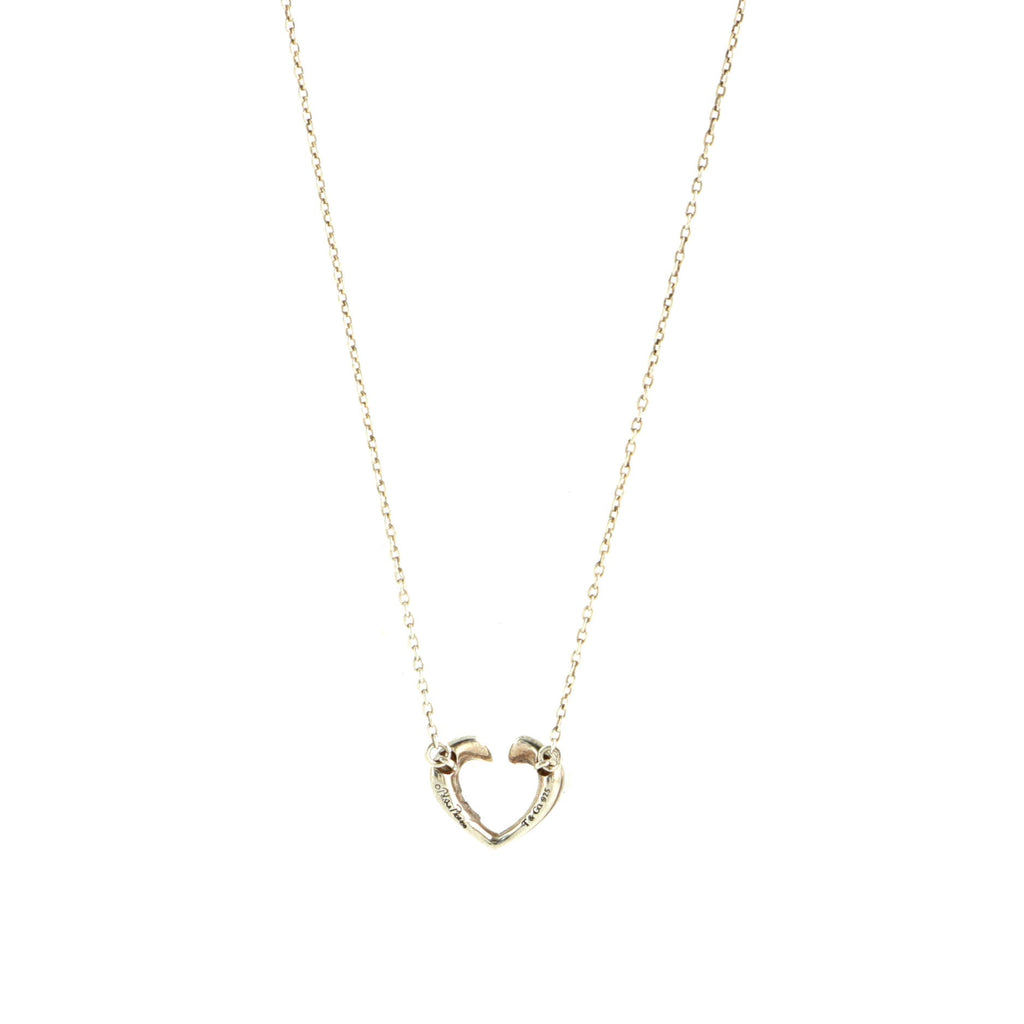 Paloma Picasso Tenderness Heart Pendant Necklace Sterling Silver