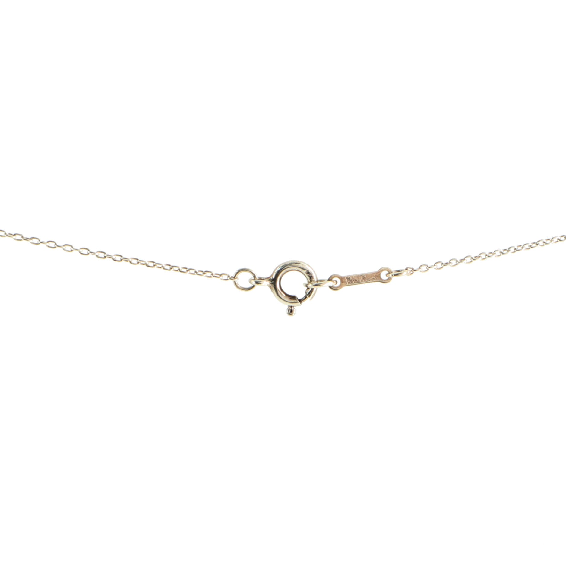 Paloma Picasso Tenderness Heart Pendant Necklace Sterling Silver