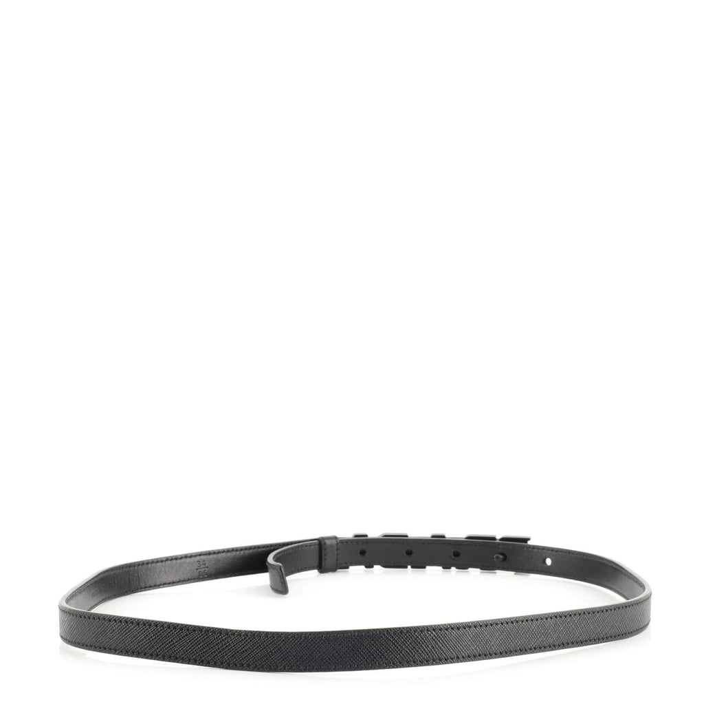 Logo Belt Saffiano Leather Thin 85