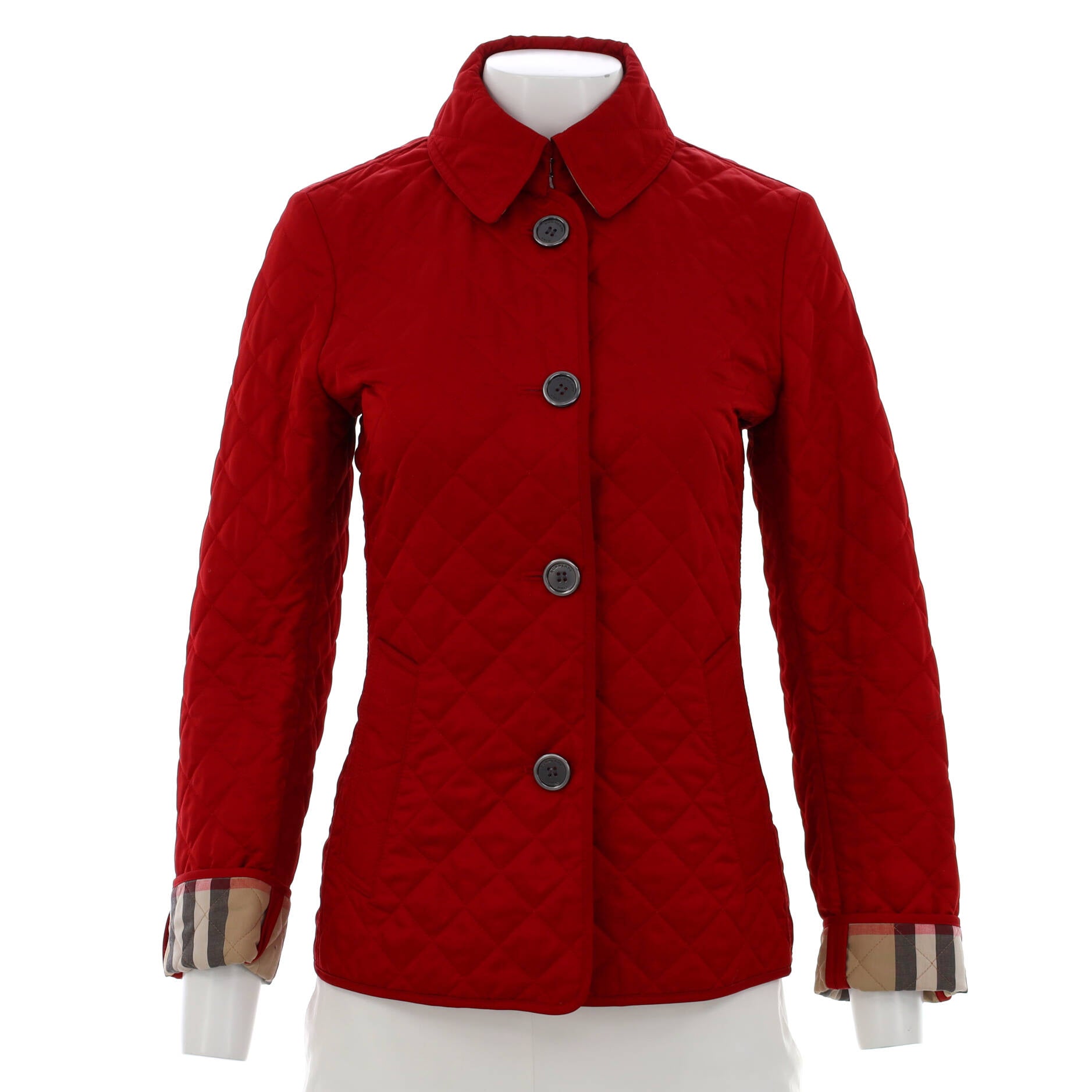 Women's Button-Up Jacket Quilted Polyester Blend