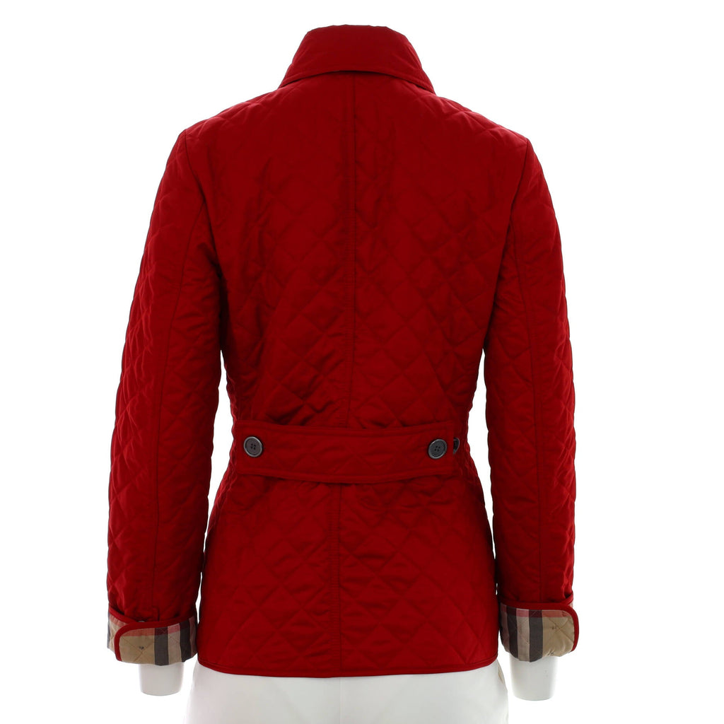 Women's Button-Up Jacket Quilted Polyester Blend