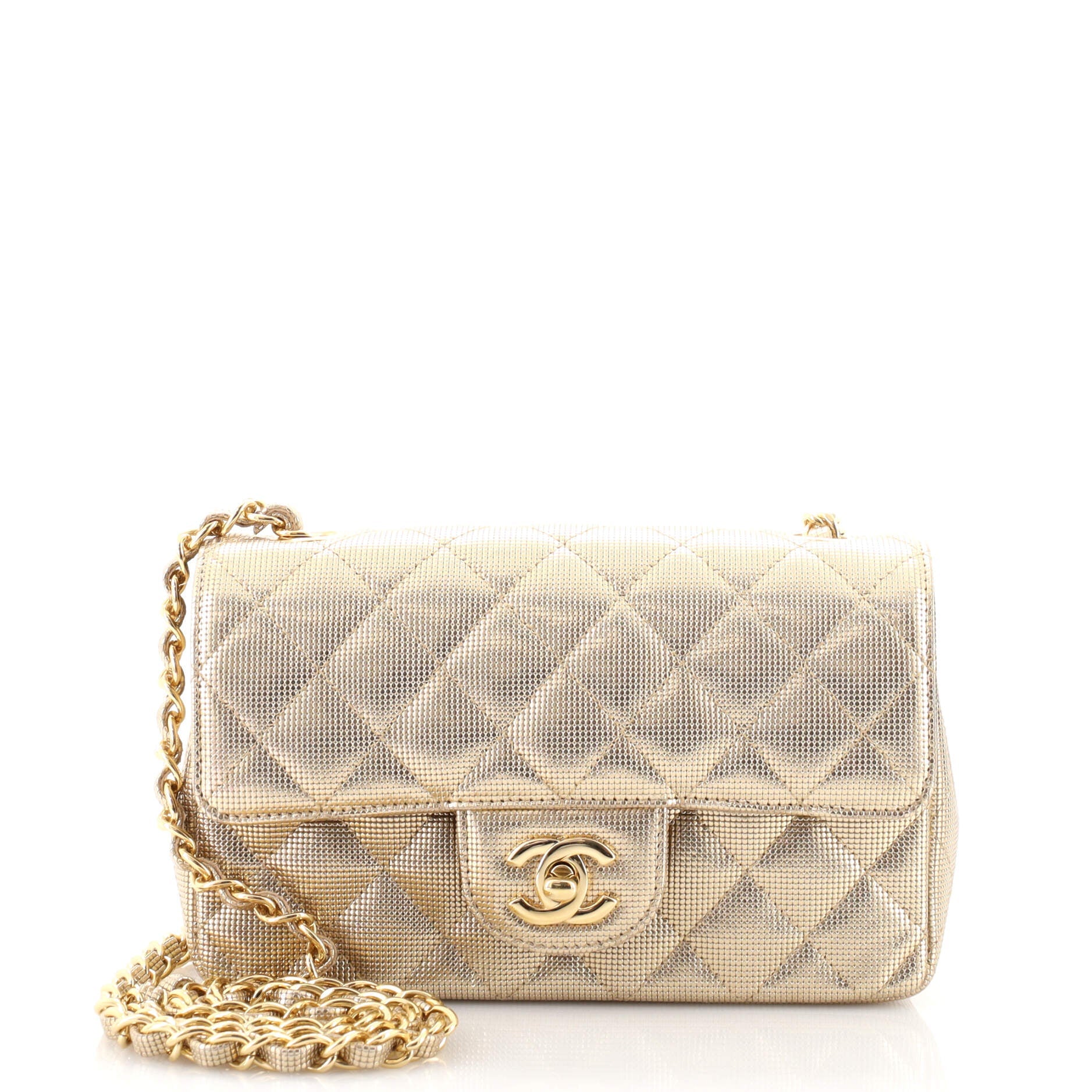 Classic Single Flap Bag Pixel Effect Quilted Calfskin Mini