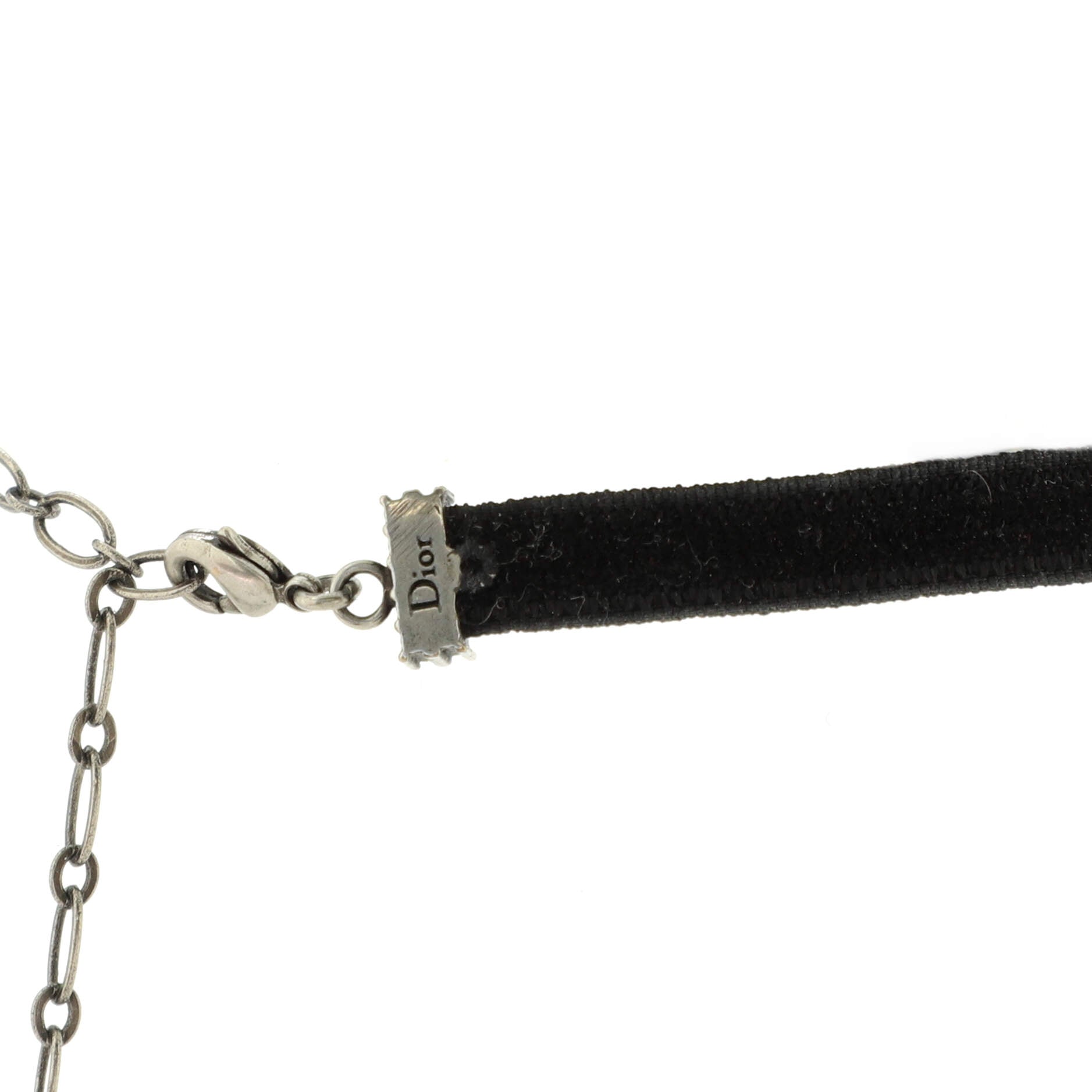 J'Adior Choker Necklace Velvet Ribbon and Crystals