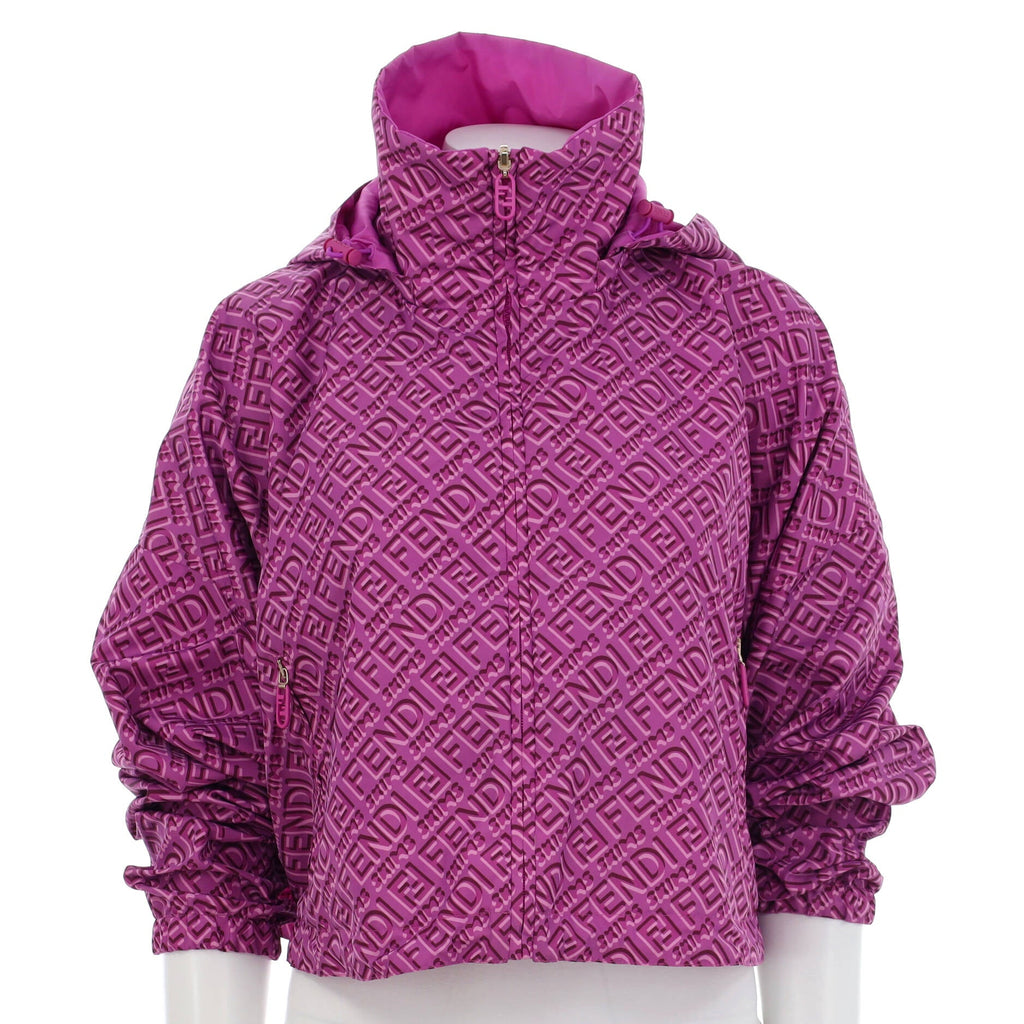 Women's Fendi x Skims Reversible Cropped Windbreaker Printed Polyester