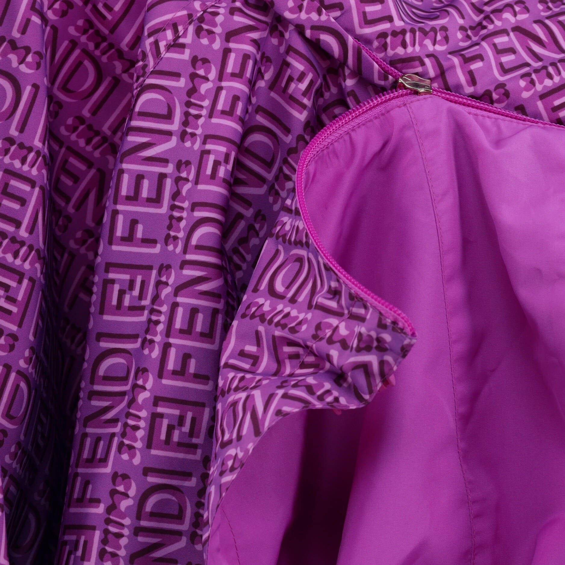 Women's Fendi x Skims Reversible Cropped Windbreaker Printed Polyester