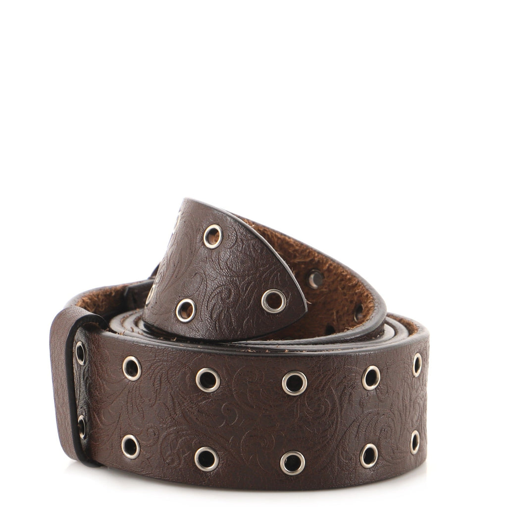 GG Marmont Belt Embossed Leather Wide 105