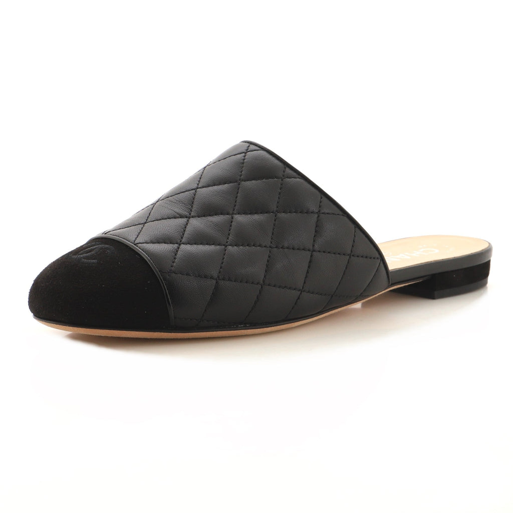 Women's CC Cap Toe Mules Leather