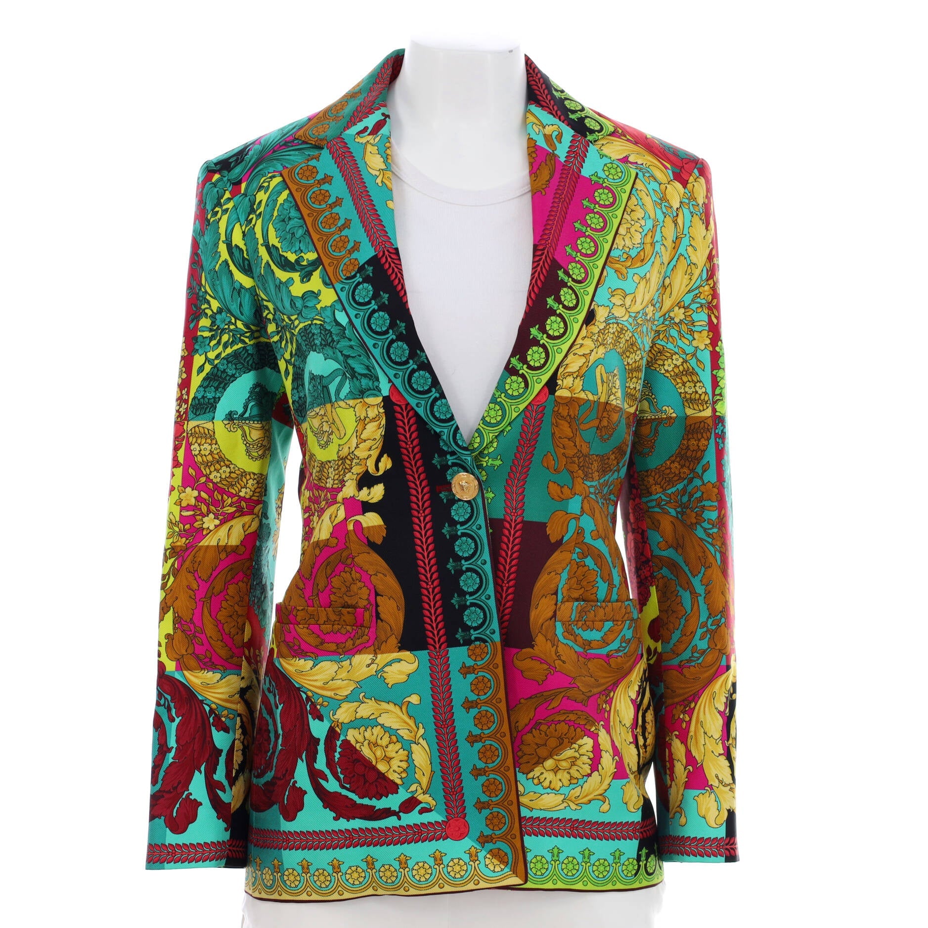 Women's Barocco Print Blazer Silk