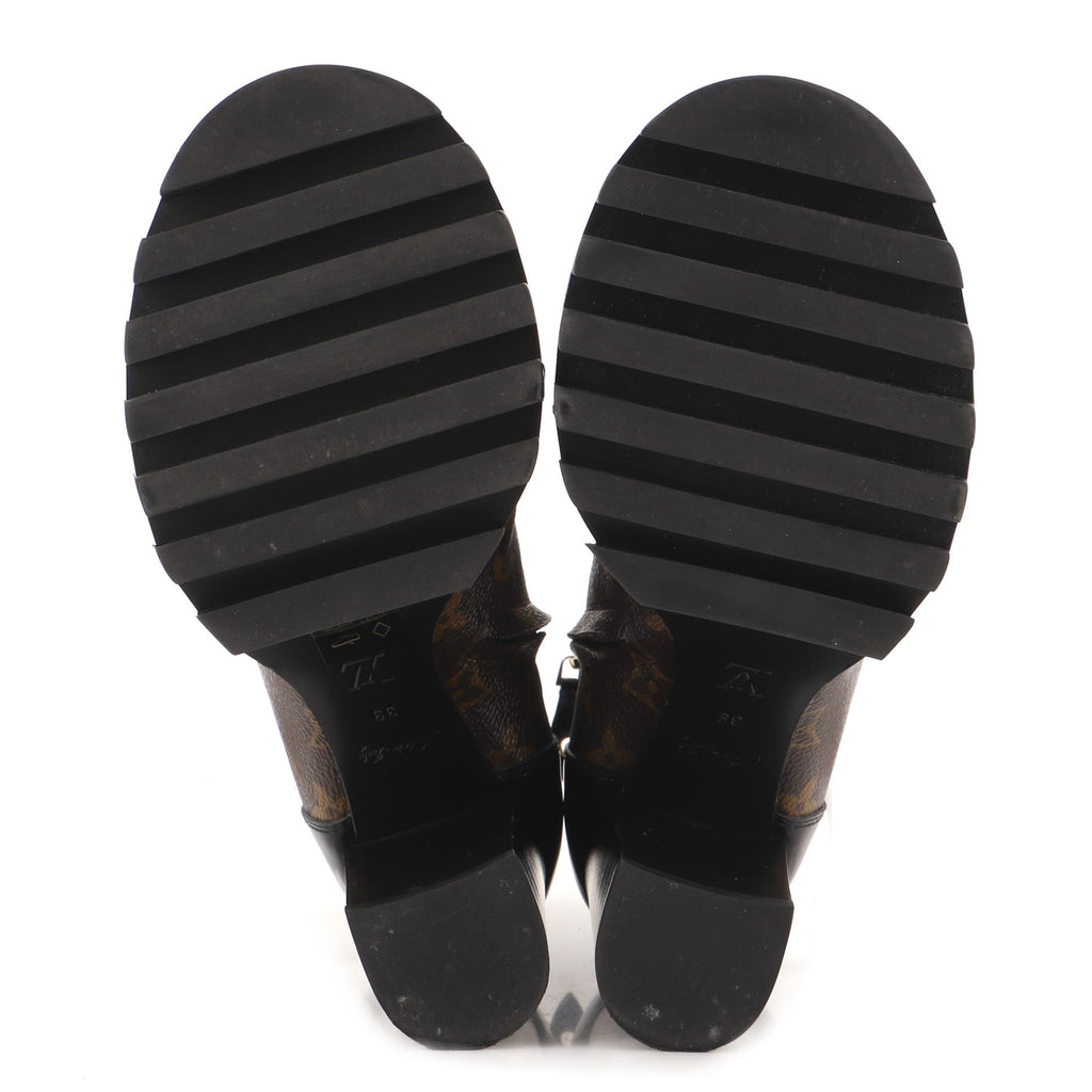 Women's Star Trail Ankle Boots Monogram Canvas with Patent