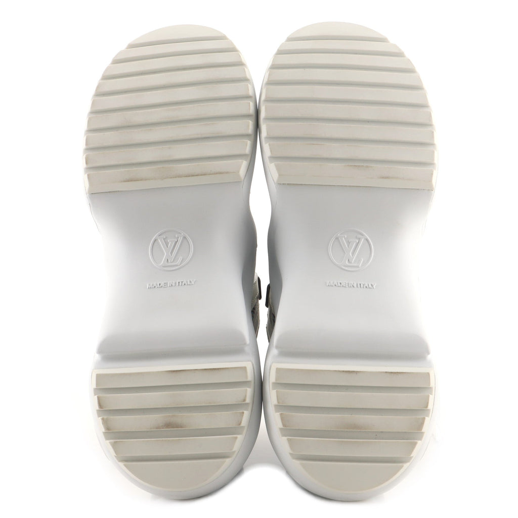 Women's LV Archlight Sneakers Leather and Damier Monogram LV Pop Canvas