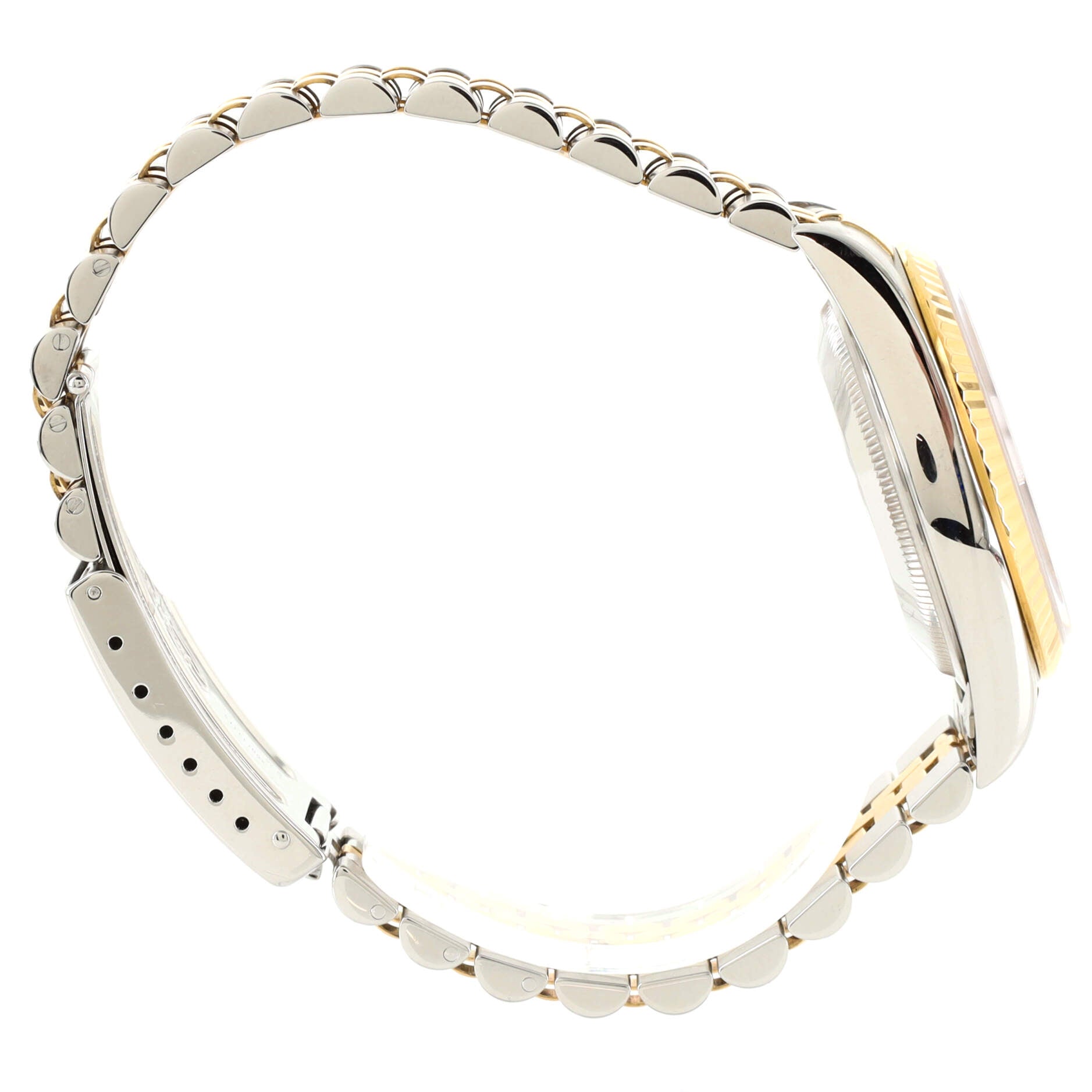 Oyster Perpetual Datejust Automatic Watch Stainless Steel and Yellow Gold with Diamond Markers 36