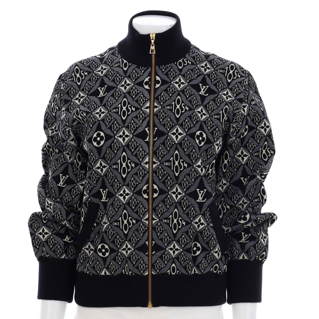 Women's Bomber Jacket Limited Edition Since 1854 Monogram Jacquard Wool Blend