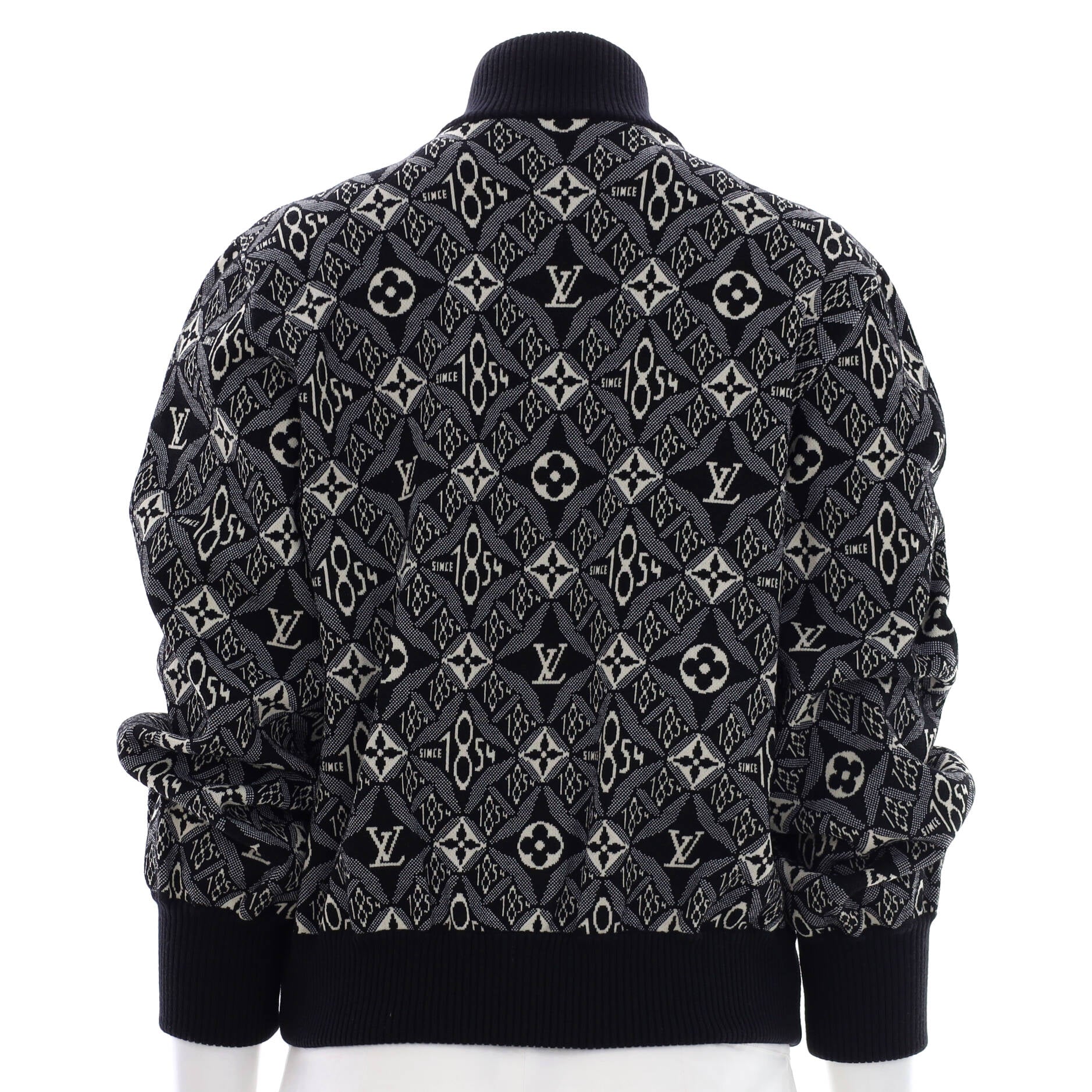 Women's Bomber Jacket Limited Edition Since 1854 Monogram Jacquard Wool Blend