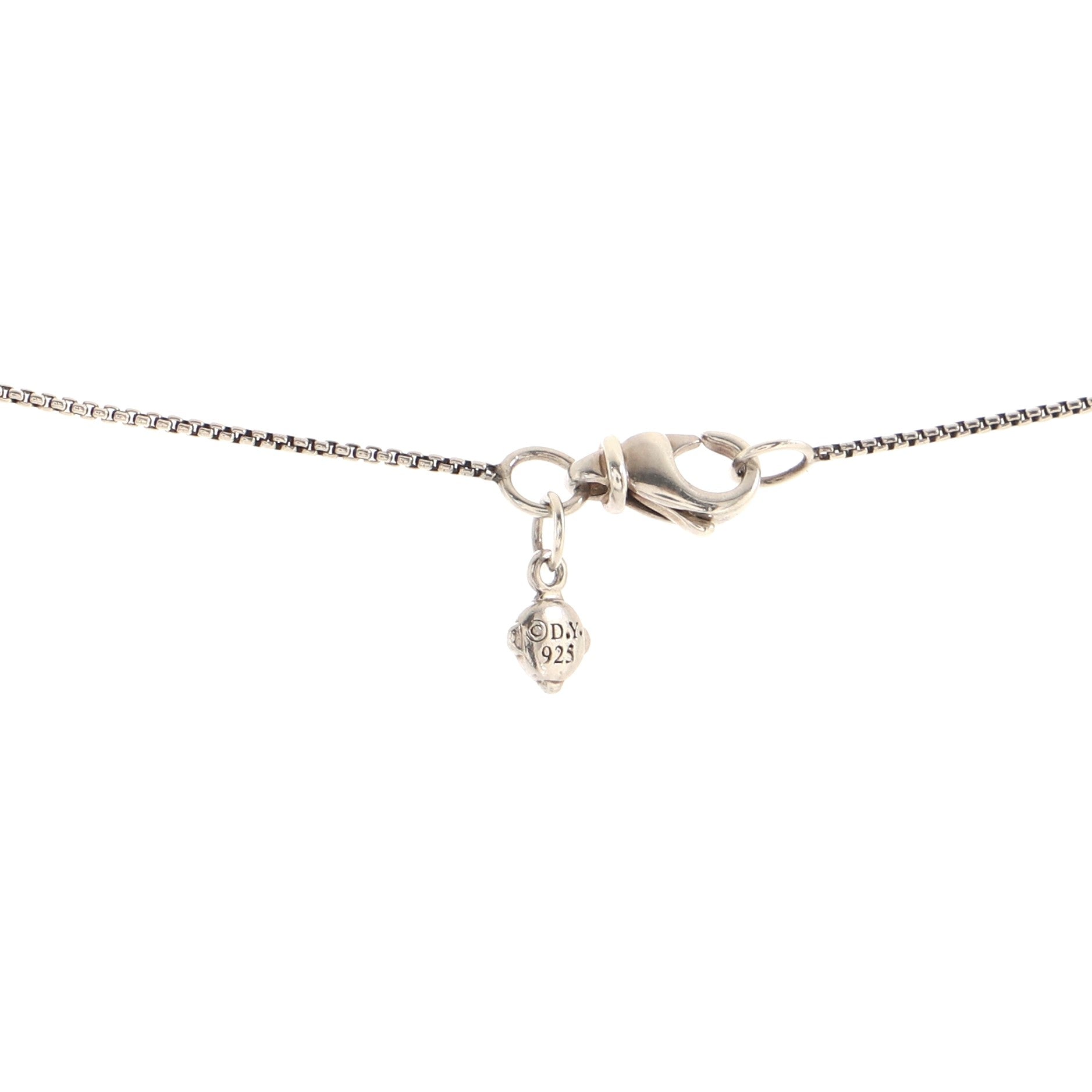 Sculpted Cable Disc Necklace Sterling Silver and Diamonds