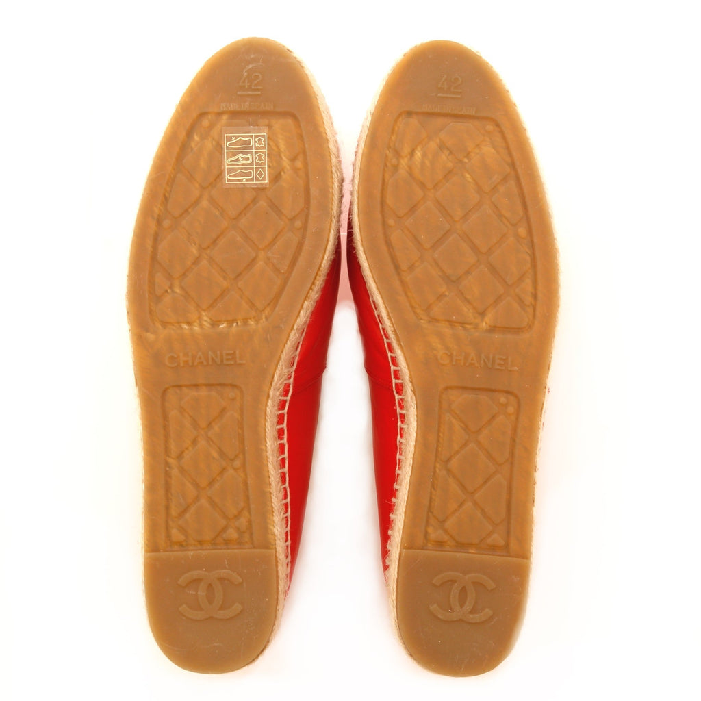 Women's CC Cap Toe Espadrilles Leather