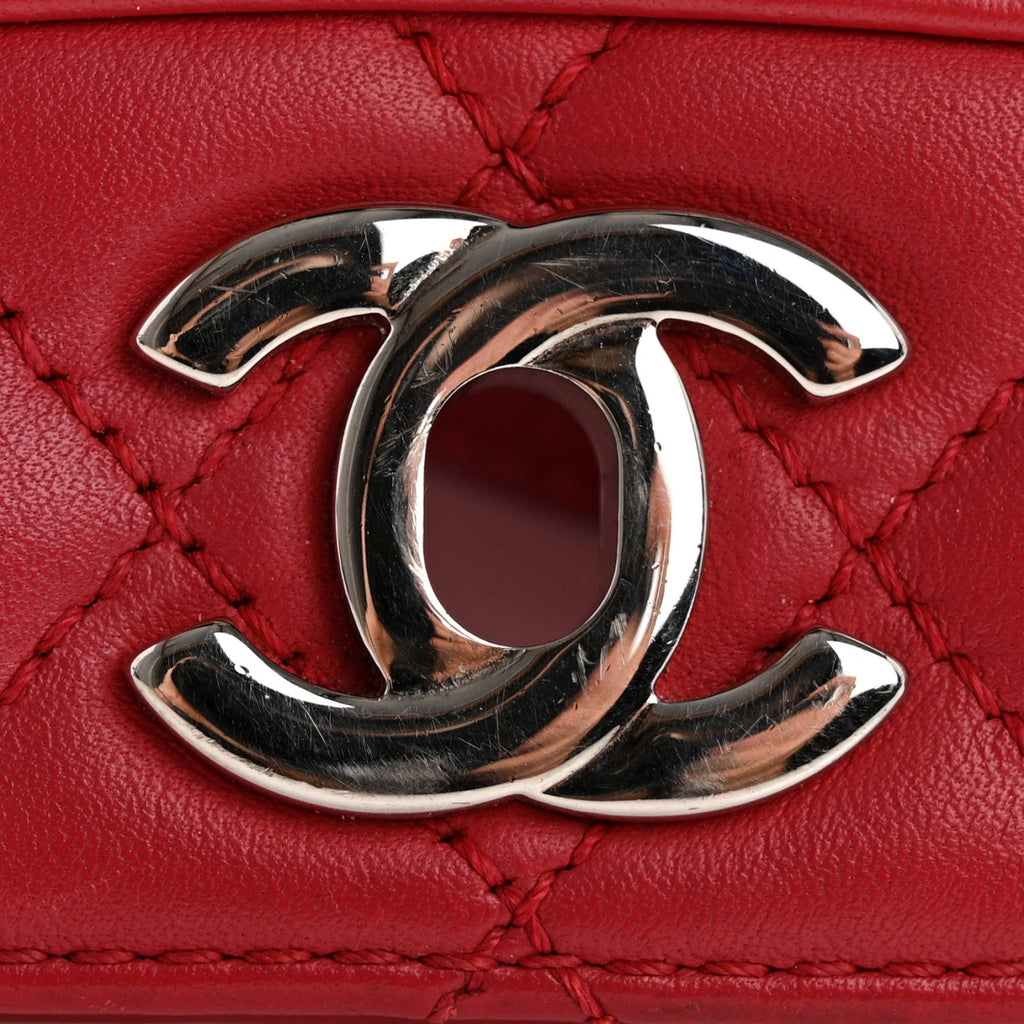 Calfskin Mini Tramezzo Flap Red