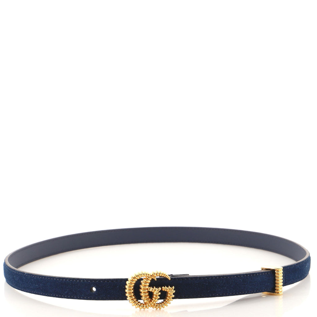 Torchon GG Marmont Belt Suede Thin 80