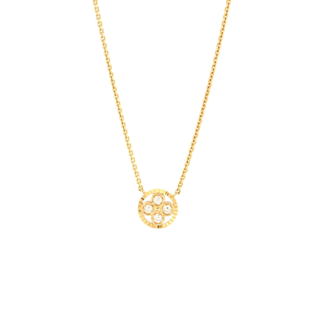 Blossom BB Pendant Necklace 18K Rose Gold with Diamonds