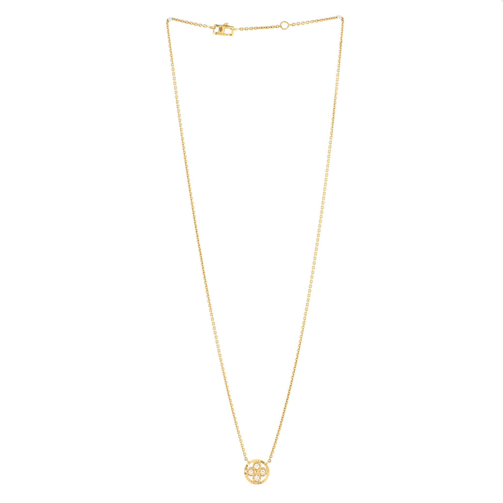 Blossom BB Pendant Necklace 18K Rose Gold with Diamonds